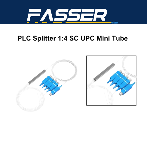 PLC Splitter 1:4 SC UPC Mini Tube